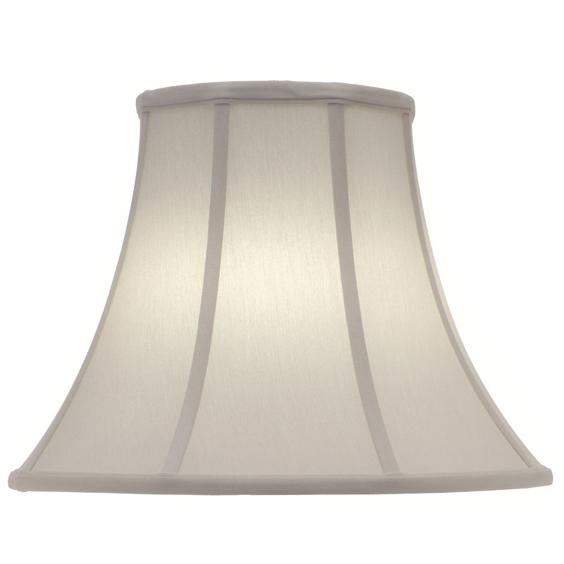 Darby Home Co 15" H x 20" W Linen Bell Lamp Shade ( Spider ) in Ivory